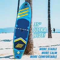 FIVE LAKE Five-13 Planche de Stand Up Paddle (SUP) gonflable de 11' certifiée CE, capacité de 430 lbs, comprend aileron+pagaie+laisse+prise de air+kit de réparation