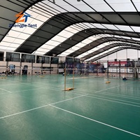 Arcum Tente de sport portable pour entraînement de badminton, structure spacieuse pour entraînement en salle, cadre anti-corrosion, montage rapide, exposition
