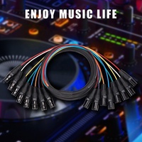 Câble Multipaire XLR 8 Canaux, XLR Femelle vers XLR Mâle, pour Table de Mixage Audio