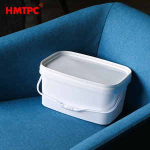 Grosir disesuaikan 5L makanan kelas PP bahan daur ulang ember plastik dangkal bawah ember persegi - Product Image 5