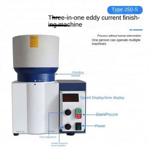 Máquina pulidora magnética de flujo de agua automático tipo vórtice tres en uno, para pulido en seco/húmedo, de alta resistencia, para oro y plata de China - Product Image 4