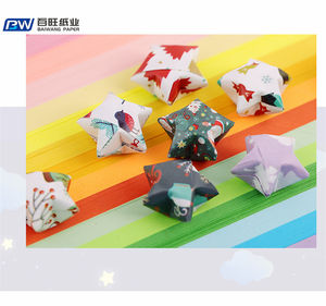 Hot Sale Origami Handmade Tissue <span class=keywords><strong>Paper</strong></span> Strip Double Sided Cor Decoração para Star Variedade para Projetos DIY - Product Image 4