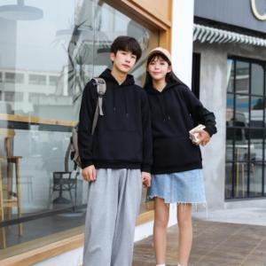 Custom Embroidered Logo Men's Regular Fit Pullover Hoodie with for Sleeves Polyester/Cotton Unisex Plus Size - Product Image 4