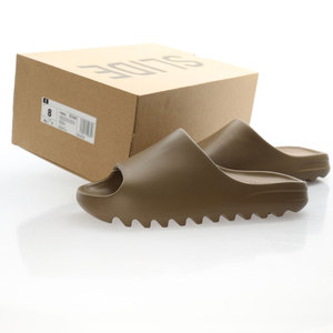 Commercio all'ingrosso EVA materiale liscio con etichetta scatola di alta qualità per gli uomini per le donne yzy diapositive slidppers nero onice sandalo pantofole - Product Image 3
