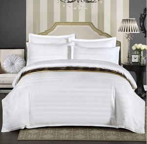 Sang Trọng 100% Cotton Satin Bộ Đồ Giường Đặt Nữ Hoàng Vua Kích Thước Đồng Bằng Phong Cách Phẳng Tấm Thiết Kế Satin Kỹ Thuật - Product Image 2