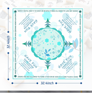 Mạt chược bảng mat chống trượt vuông Máy tính để bàn <span class=keywords><strong>Pad</strong></span> giảm tiếng ồn bề mặt chơi game cho Poker Domino Hội Đồng Quản trị Trò chơi thẻ với túi - Product Image 5