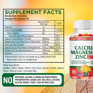 Gomitas de Glicinato de <span class=keywords><strong>Magnesio</strong></span> OEM con Vitamina D <span class=keywords><strong>y</strong></span> B6 <span class=keywords><strong>y</strong></span> Complejo de Hongos <span class=keywords><strong>para</strong></span> <span class=keywords><strong>el</strong></span> Apoyo Inmunológico de Adultos <span class=keywords><strong>y</strong></span> Mejora de la Densidad Ósea - Product Image 4