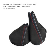 Levier de vitesse de voiture couvercle anti-poussière poignée de frein à main couvercle en cuir PU pour BMW E30 E36 E34 E46 Z3 modèles manuels