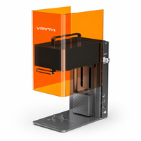 Máquina de grabado y marcado láser dual 2W 10W 105x105mm Mini de escritorio con puerta de seguridad y filtro de aire para metal, plástico y cuero