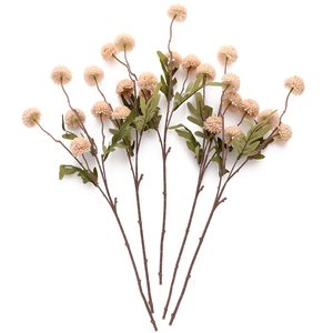 Promotion : Boule de fleurs artificielle 7 têtes Pissenlit Pompon Chrysanthème pour décoration de mariage et de maison - Product Image 3