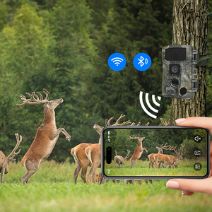 Ngoài trời nhiệt phạm vi 2.7K <span class=keywords><strong>video</strong></span> 42MP không dây Wifi 50m tầm nhìn ban đêm IP66 không thấm nước Đường Mòn săn bắn máy ảnh cho động vật hoang dã - Product Image 2