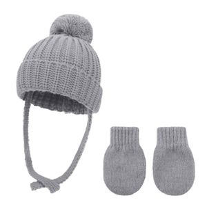 Ensemble <span class=keywords><strong>bonnet</strong></span> et gants pour bébé d'hiver en coton, <span class=keywords><strong>bonnet</strong></span> chaud pour enfants, bébé garçon fille, <span class=keywords><strong>bonnet</strong></span> pour nouveau-né, <span class=keywords><strong>bonnet</strong></span> de neige, cadeau - Product Image 4