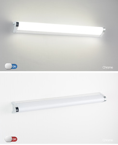 Applique murale LED moderne 3500K blanc chaud, corps en aluminium, abat-jour rectangulaire, éclairage de miroir de salle de bain, montage en surface, design minimaliste - Product Image 4