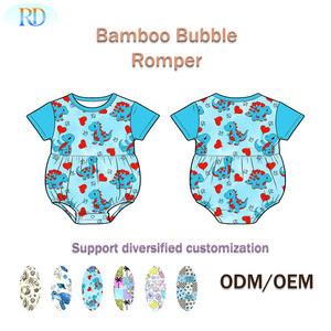 Ruidian 2026 Tutina Neonato Personalizzata in Bambù a Bolle, Pagliaccetto Estivo a Maniche Corte, Body Stampato per Neonati, ODM OEM - Product Image 3