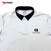 Polo de golf performant avec col à revers et confort de swing pour logo personnalisé, fabrication OEM ODM