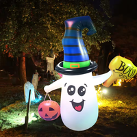 Poupée gonflable fantôme d'Halloween en PVC, prix de gros d'usine pas cher. Mascotte gonflable mignonne de dessin animé, équipement publicitaire