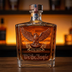 Bouteille <span class=keywords><strong>de</strong></span> whisky commémorative du 250e anniversaire des États-Unis, 750 ml, 1776-2026, FDA, bouteille en verre avec <span class=keywords><strong>bouchon</strong></span>, Aigle volant, 250e anniversaire <span class=keywords><strong>de</strong></span> l'Amérique - Product Image 1