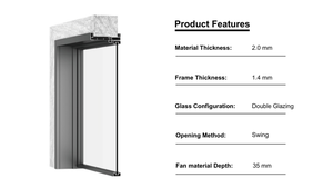 Porte d'entrée intérieure en fer forgé de style rétro, couleur blanc et noir, avec des arches en verre françaises - Product Image 4