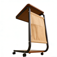 Table basse mobile moderne à double rangement, en bois massif écologique, design personnalisable pour salon et maison