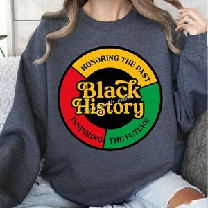 เสื้อยืดสีดำถ่ายโอนความร้อนบุคคลที่มีชื่อเสียง DTF ฉลองประวัติศาสตร์ - Product Image 4