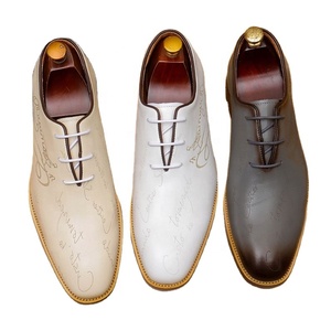 Chaussures Oxford pour hommes, style mariage, autres matériaux, bout fermé, légères, antidérapantes, automne, design simple et rétro - Product Image 1