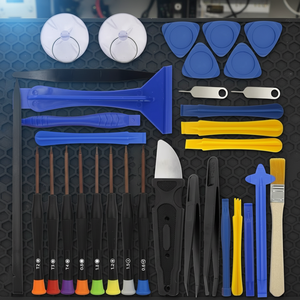 Kit de Herramientas de Reparación de Teléfonos Móviles 34 en 1, Juego de Destornilladores Magnéticos de Acero S2, Herramientas de Desmontaje de Precisión para <span class=keywords><strong>iPhone</strong></span> y Android - Product Image 1