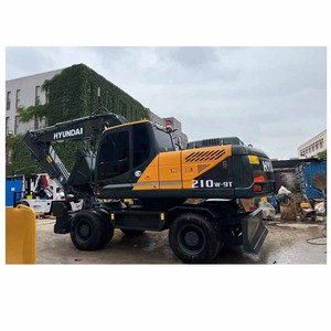 Excavadora de ruedas usada Hyundai 210W-9 21 Ton Robex 210 210W-9 Cummins Engine Korea Original Low Working - Product Image 2