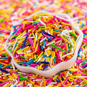 Renkli yenilebilir kek sprinkles jimcandy şeker sprinkles comestibles al mayor