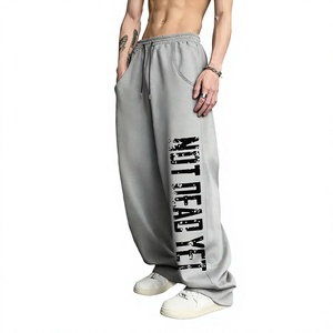 <b>Men</b>’s Comfortable Cotton Relaxed Fit Elastic Waist Casual <b>Trousers</b> with Adjustable <b>Drawstring</b> Loose Fit Lightweight Breathable - Product Image 5