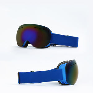 工厂防风泡沫填充滑雪运动护目镜 UV400 防护球形磁性双层防雾定制滑雪护目镜 - Product Image 4