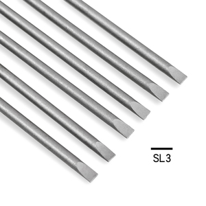 Embout de tournevis magnétique à tête plate de 100 mm de long, 3 mm, tige hexagonale de 1/4 pouce, acier S2 <span class=keywords><strong>pour</strong></span> visseuses à percussion, aimant puissant - Product Image 3