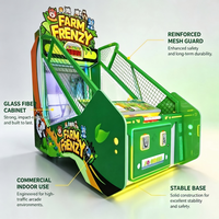 Machine de jeu vidéo d'arcade de lancer de balles, à monnayeur, avec distribution de tickets, pour parcs d'attractions intérieurs et zones de jeux FEC