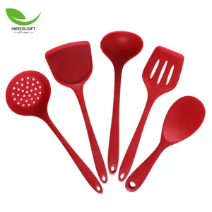 Cooking Baking Kitchen Utensils Heat-resistant Non-stick Silicone Soup Spoon Spatula Shovel Silicone Utensils Set For Cooking