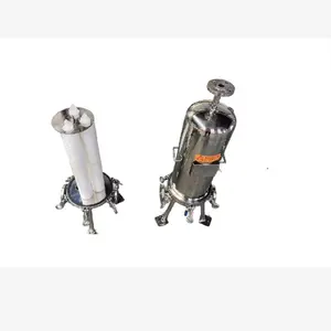 Máquina de purificación de agua natural de filtro de cartucho, llenador de estructura vertical con elemento de filtro de finura - Product Image 1