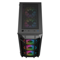 Ruix Symmetrical Mesh Panel Mid Tower ATX Gaming Case Stylist Desktop CPU Computer Cabinet Made of Durable Aluminum Alloy Stock