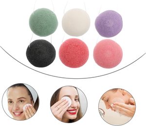 Éponge nettoyante visage en charbon de bambou naturel de haute qualité, outil de nettoyage corporel doux, éponge de bain, brosses de bain, éponges exfoliantes - Product Image 2