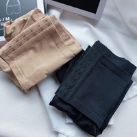 Culotte Gainante Taille Haute Effet Ventre Plat avec Crochets Gaine Amincissante Entraîneur de Taille Post-Partum