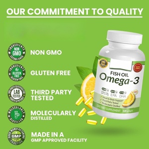 อาหารเสริมน้ำมันปลาโอเมก้า 3 แบบ OEM/ODM แคปซูลนิ่ม EPA DHA 120 เม็ด ปราศจาก GMO เสริมสร้างภูมิคุ้มกัน 2 แคปซูล/วัน สำหรับทุกคน - Product Image 6