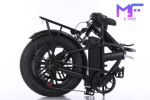 Venta Directa de Fábrica, Bicicleta Eléctrica Plegable de 48V 500W, 7 Velocidades, 20 Pulgadas, con Llantas Anchas, para Adultos - Product Image 5