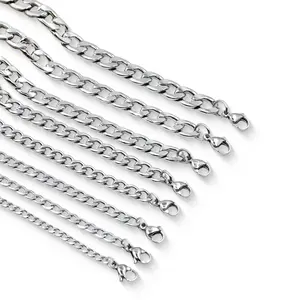 Factory Wholesale High Quality Durable Silver Metal Bag Chain Bag Hardware Purse Strap Chain