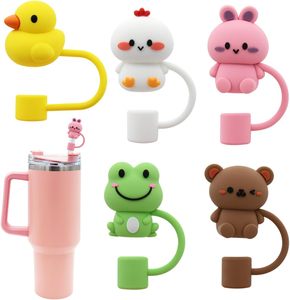 จุกปิดปลายหลอดดูดน้ำแบบใช้ซ้ำได้กันฝุ่นขนาด10มม. สำหรับใส่แก้ว - Product Image 1