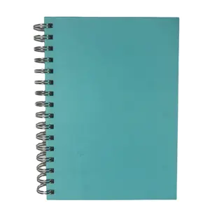 Cuaderno con tapa dura de alambre O encuadernación punteada planificador diario interior