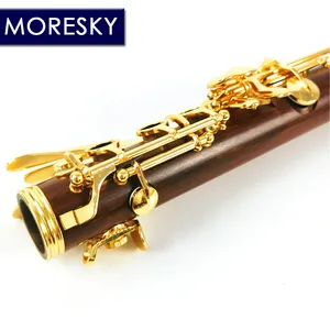 คลาริเน็ต MORESKY รุ่น Professional BB ไม้มอปาน/ไม้โรสวูด 17 คีย์ สีทอง รุ่น M15 - Product Image 4