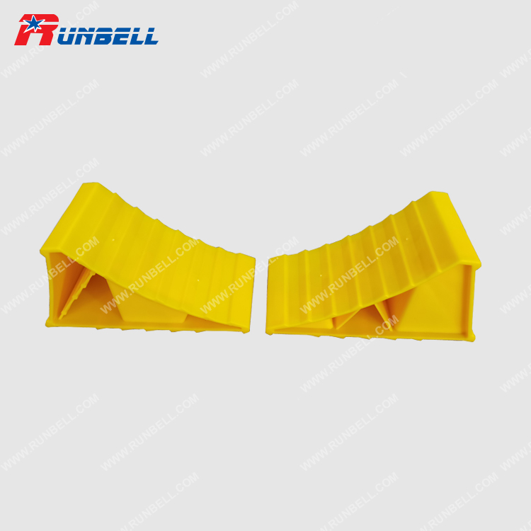 Non-Slip база желтый RV Кемпер туристский прицеп караван шин фиксаторы уход за кожей лица маска сверхмощный пластиковый прицепы грузовика Противооткатная колодка