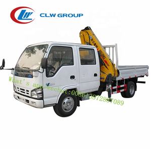 Nouveau design japonais I Suzu 600P Pick-up cabine double avec grue à flèche Unic Urv260 de 2,6 tonnes pour ventes chaudes - Product Image 5