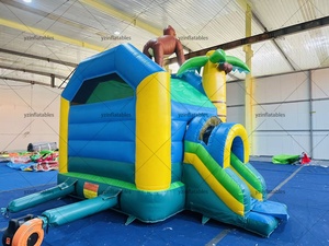 Château gonflable YZ Monkey Jungle XZ-223 4x5m en PVC avec toboggan, centre <span class=keywords><strong>de</strong></span> jeux aquatiques extérieur pour 5 enfants, installation facile - Product Image 5