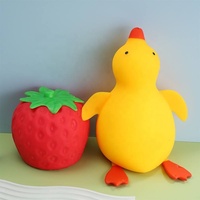 Jouet Squishy Géant en Forme de Canard de 33 cm à Remontée Lente, Simulateur de Cuisse de Poulet Géante et Jouets Anti-Stress à Presser en Forme de Grand Maïs pour Enfants