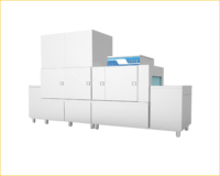 Lave-vaisselle à convoyeur plat en acier inoxydable à séchage automatique haute performance avec bras de pulvérisation haute pression, capacité de 2500 assiettes/heure