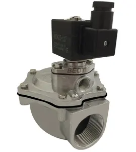 SCG353A047 type integral pilot solenoid pulse jet valve with fluororubber FKM diaphragm for -10~200C high temperature