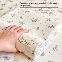 Parure de lit trois pièces en tissu épais pour dortoir étudiant, avec matelas rafraîchissant, couette simple et taie d'oreiller, anti-humidité